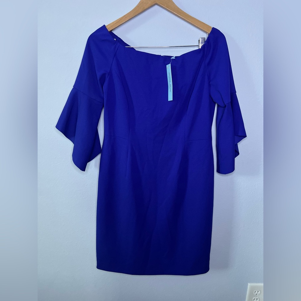 Antonio Melani Rosaleen Blue Bell Sleeve Dress NWT Size 10 MSRP $119 - Picture 2 of 7